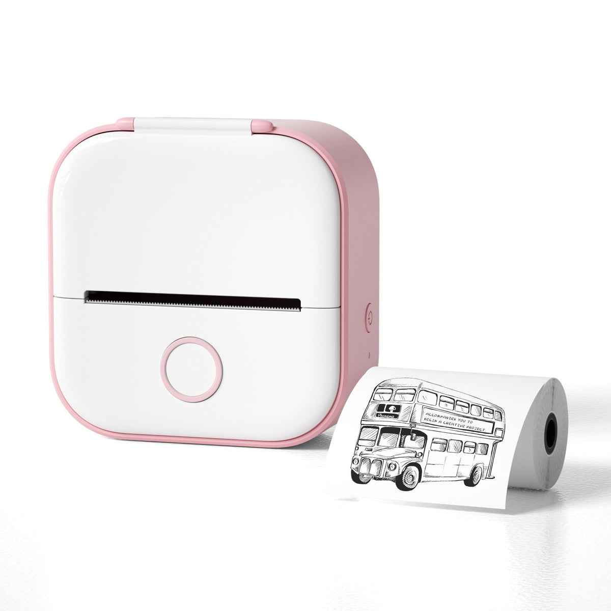 Pink / With 1Roll White Paper / USB