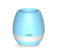 Touch-sensitive music vase desktop audio