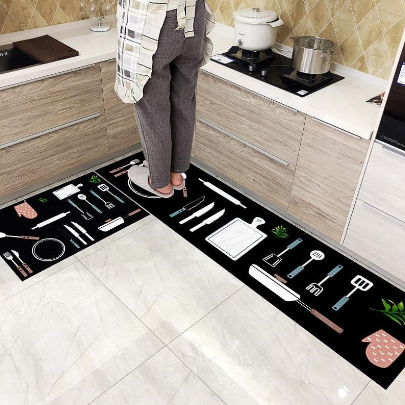 Kitchen Floor Mat Long Oil-proof Foot Mat