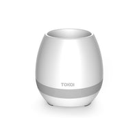 Touch-sensitive music vase desktop audio