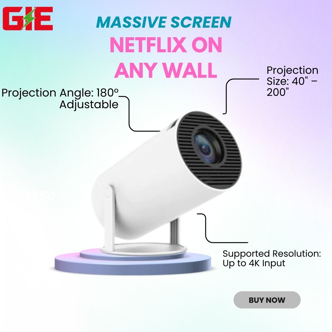 Mini Projector 4K Ultra HD – Portable Home Theater