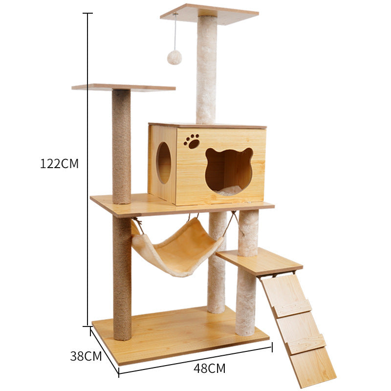 Cat Crawl Nest Scratching Board Tree Supplies Pet Toy Space Capsule