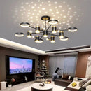 Light Luxury Chandelier Nordic Star Lamp Combination Whole House Package